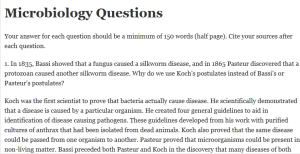 Microbiology Questions