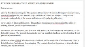 EVIDENCE-BASED PRACTICE & APPLIED NURSING RESEARCH