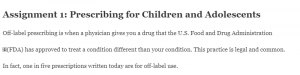 Prescribing for Children and Adolescents