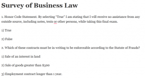 Survey of Business Law