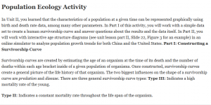Population Ecology Activity