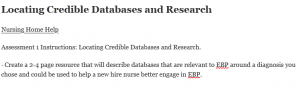 Locating Credible Databases and Research