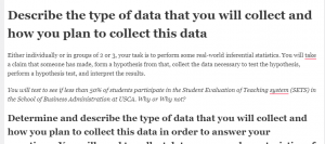 Describe the type of data that you will collect and how you plan to collect this data