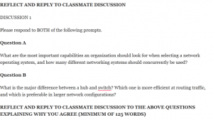 REFLECT AND REPLY TO CLASSMATE DISCUSSION