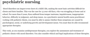 psychiatric nursing