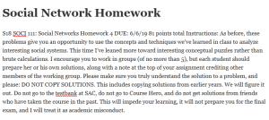 Social Network Homework