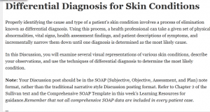Differential Diagnosis for Skin Conditions