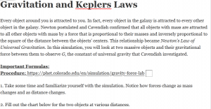 Gravitation and Keplers Laws
