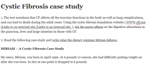 case study cystic fibrosis worksheet answers