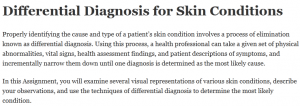 Differential Diagnosis for Skin Conditions