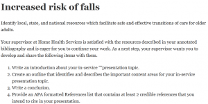 Increased risk of falls