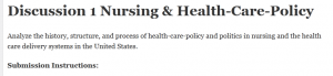 Discussion 1 Nursing & Health-Care-Policy