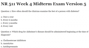 NR 511 Week 4 Midterm Exam Version 5
