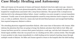 Case Study: Healing and Autonomy