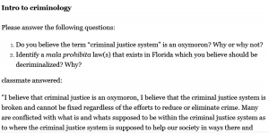 Intro to criminology