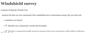 Windshield survey