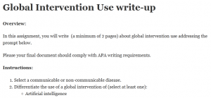 Global Intervention Use write-up