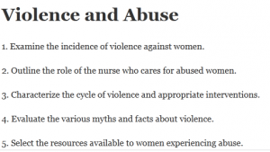 Violence and Abuse