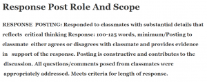Response Post Role And Scope