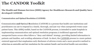 The CANDOR Toolkit