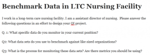 Benchmark Data in LTC Nursing Facility