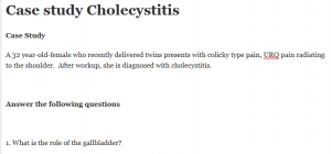 Case study Cholecystitis