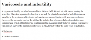 Varicocele and infertility