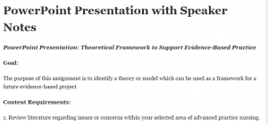 PowerPoint Presentation with Speaker Notes