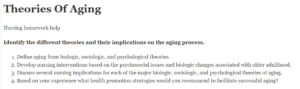 Theories Of Aging