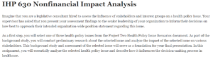 IHP 630 Nonfinancial Impact Analysis