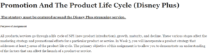 Promotion And The Product Life Cycle (Disney Plus)